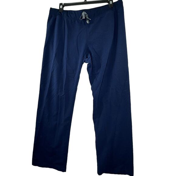 FIGS Technical Scrub Nurse Pants Womens Size 1X Dark Blue Bottom Medical Pockets - Picture 1 of 11